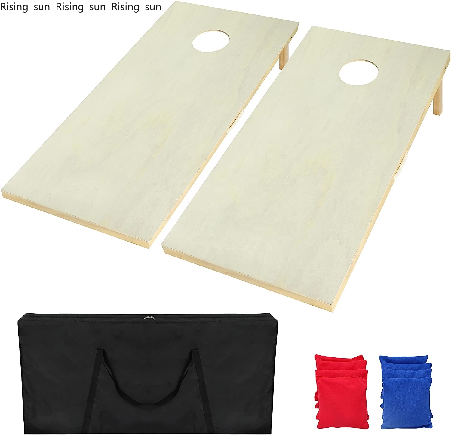 Cornhole Board Set - Solid Wood Premium Cornhole Game Board