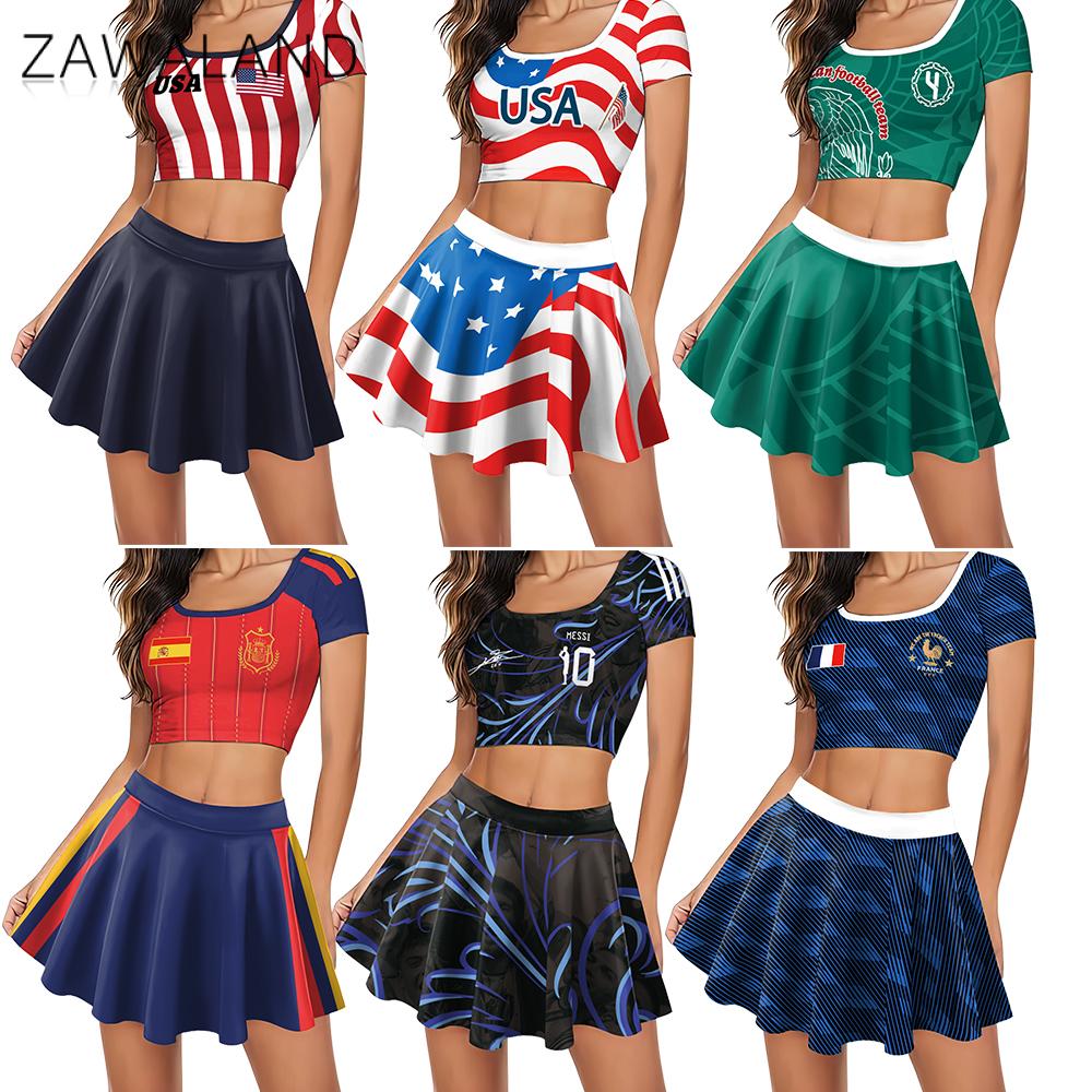 Party Games Mini - World Football Cheerleading Costume Set Women