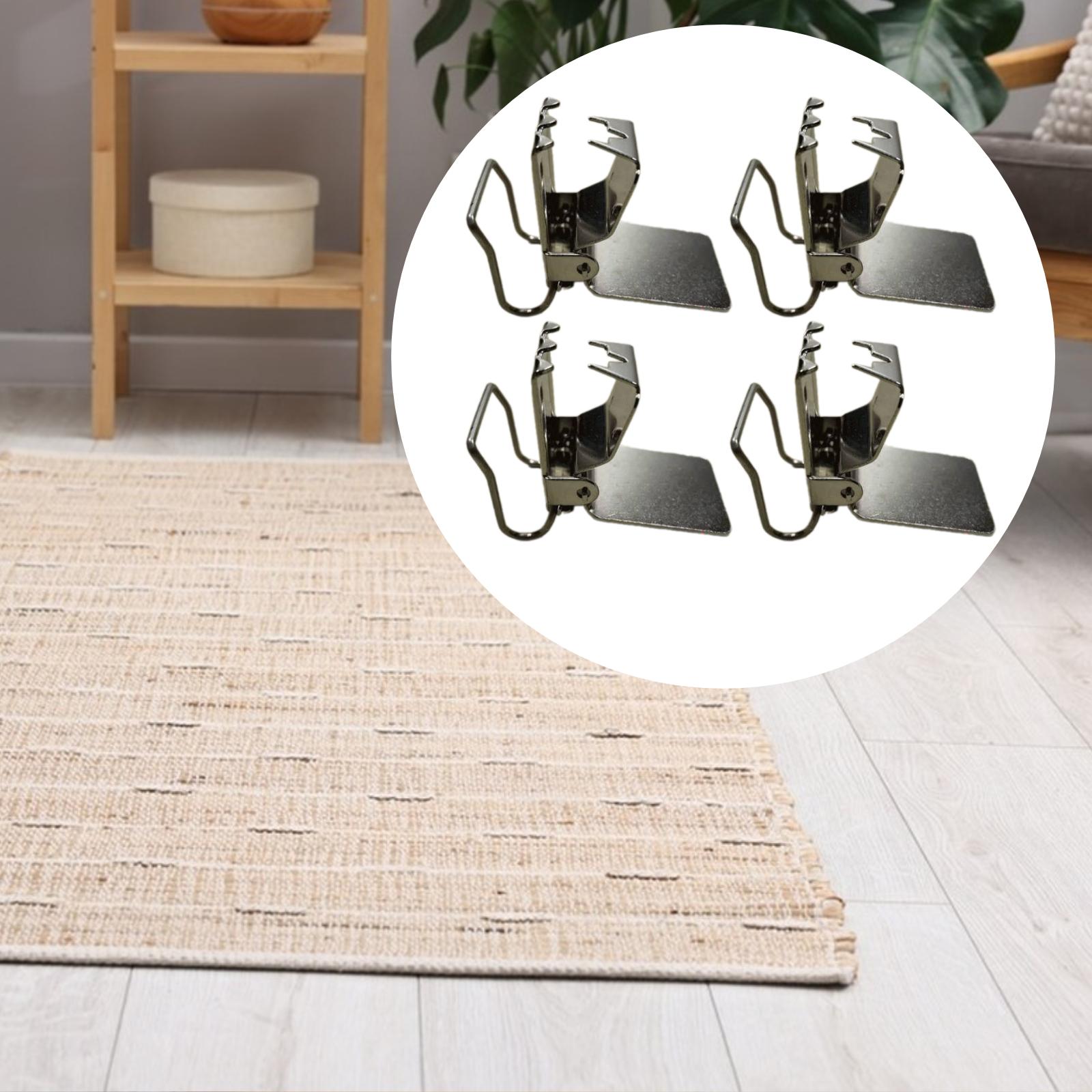 Washer Toss Set - 4 Pieces Steel Rug Clips Rug