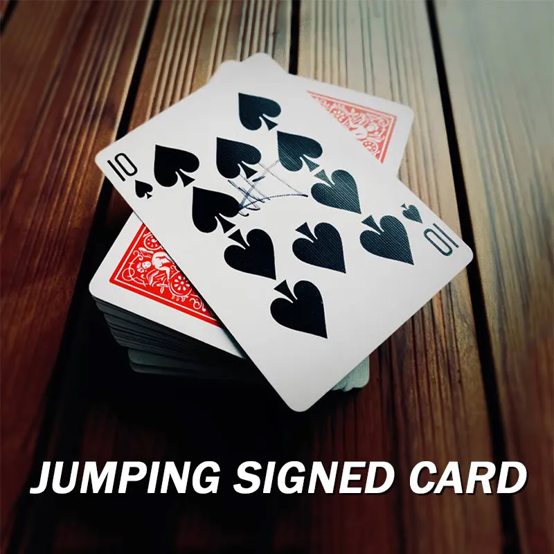 Party Games Easy - Jumping Signed Card Magic Tricks A