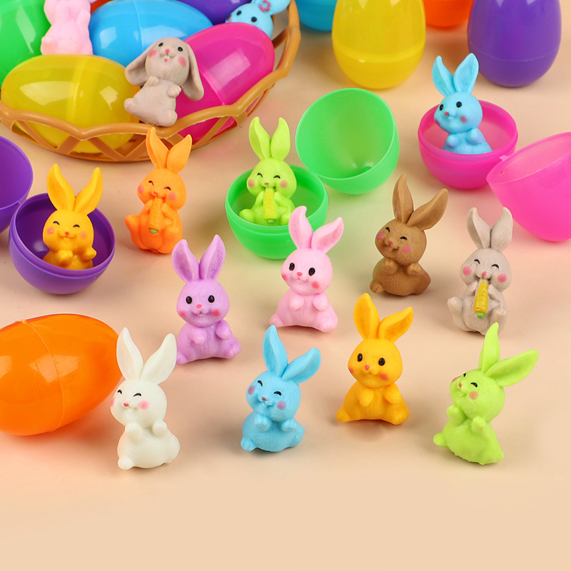 24Pcs Easter Egg With Rabbit F - Party Games Easter For Kids ulasan dan harga
