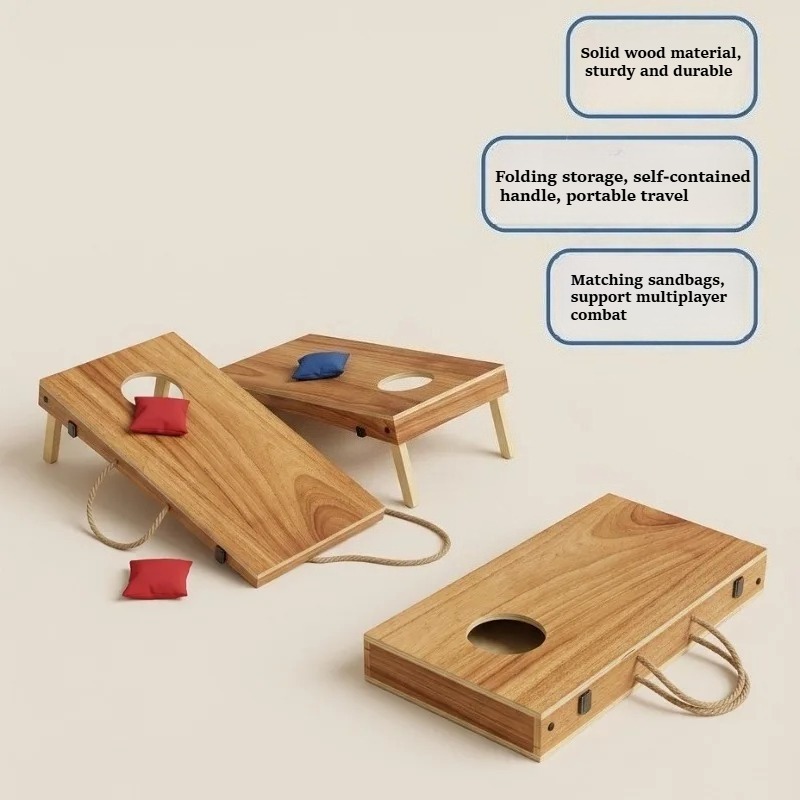 Premium Wooden Foldable Cornho - Cornhole Board Set ulasan dan harga