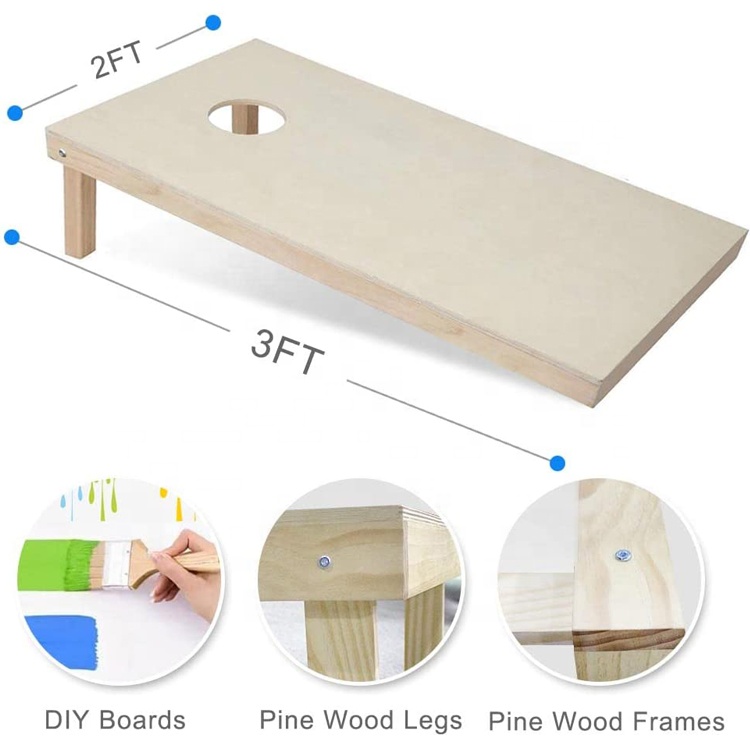 Solid Wood Premium Cornhole Ga - Cornhole Board Set ulasan dan harga