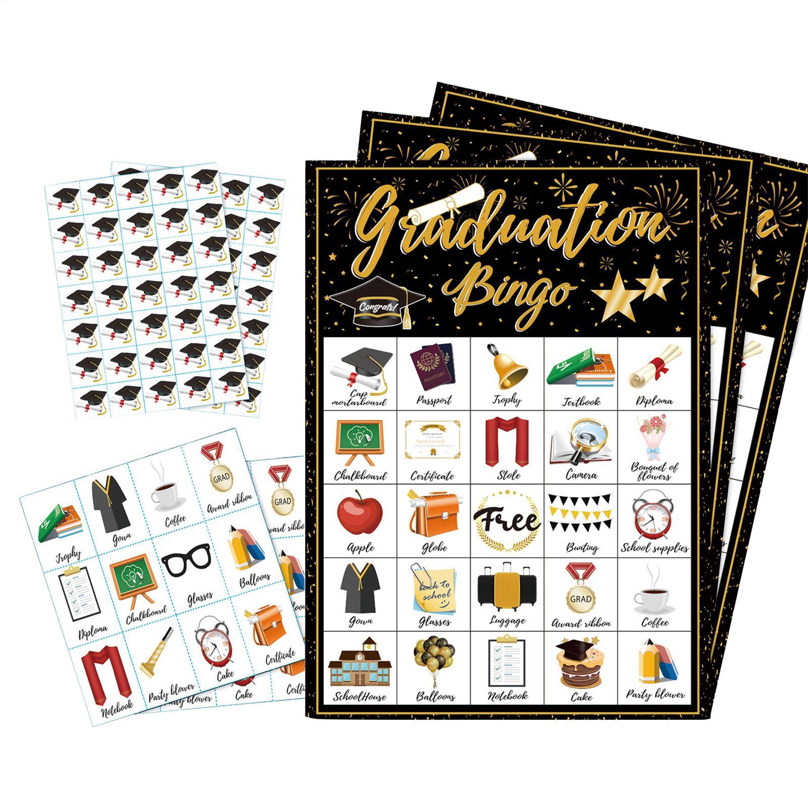Graduation Bingo Game Cards 24 - Party Games College ulasan dan harga