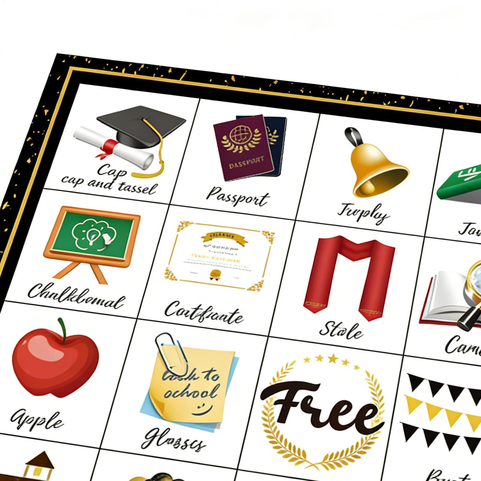 Graduation Bingo Game Cards 24 - Party Games College ulasan dan harga