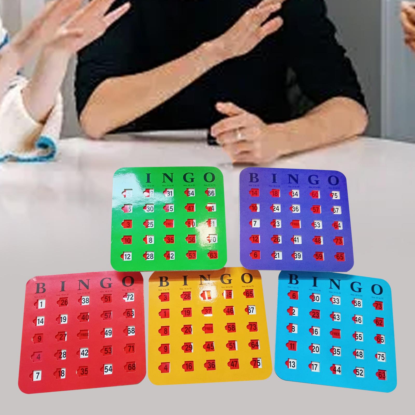 5 Pieces Bingo Game Cards Larg - Party Games For Adults Large Group ulasan dan harga