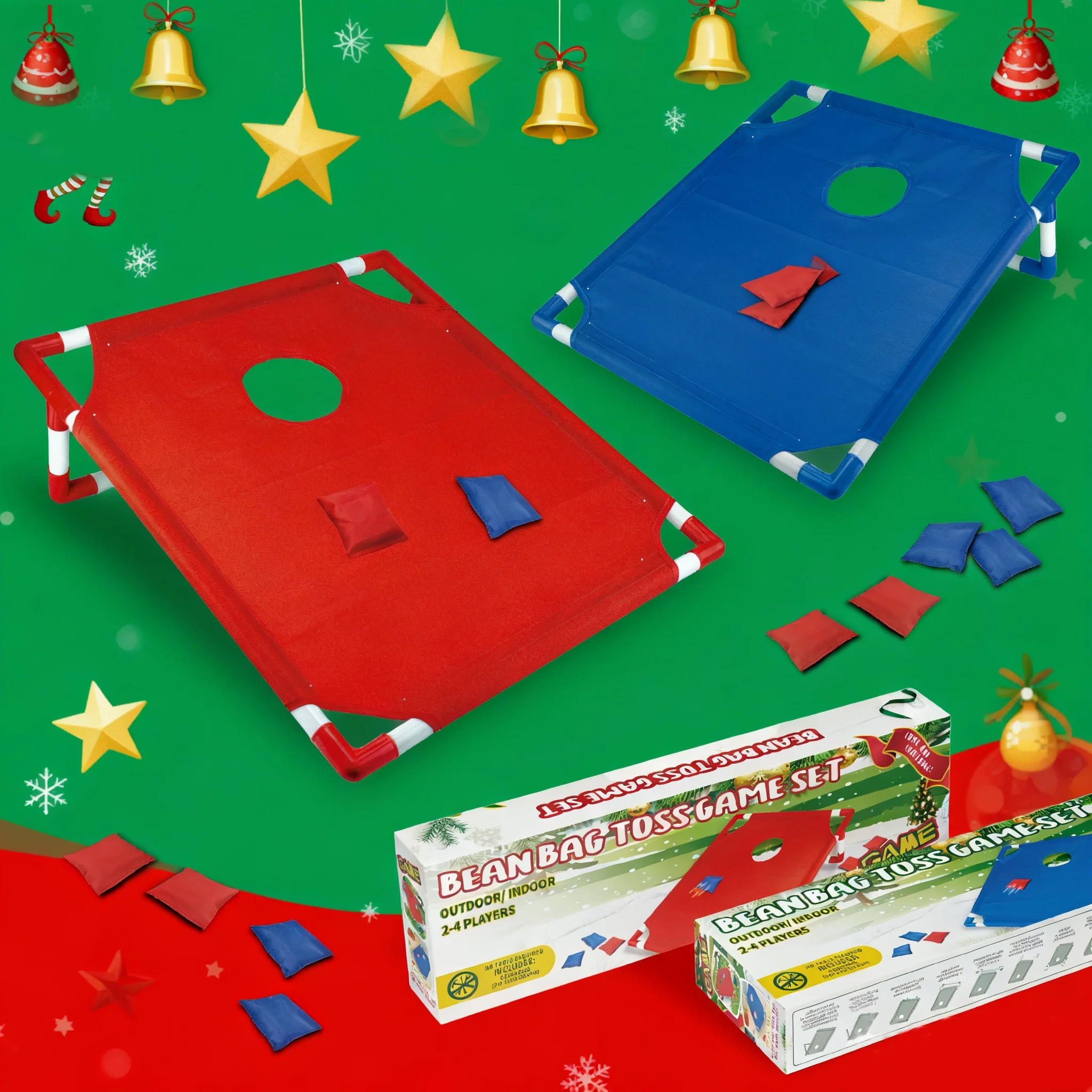 Portable Cornhole Game Set wit - Cornhole Board Set ulasan dan harga