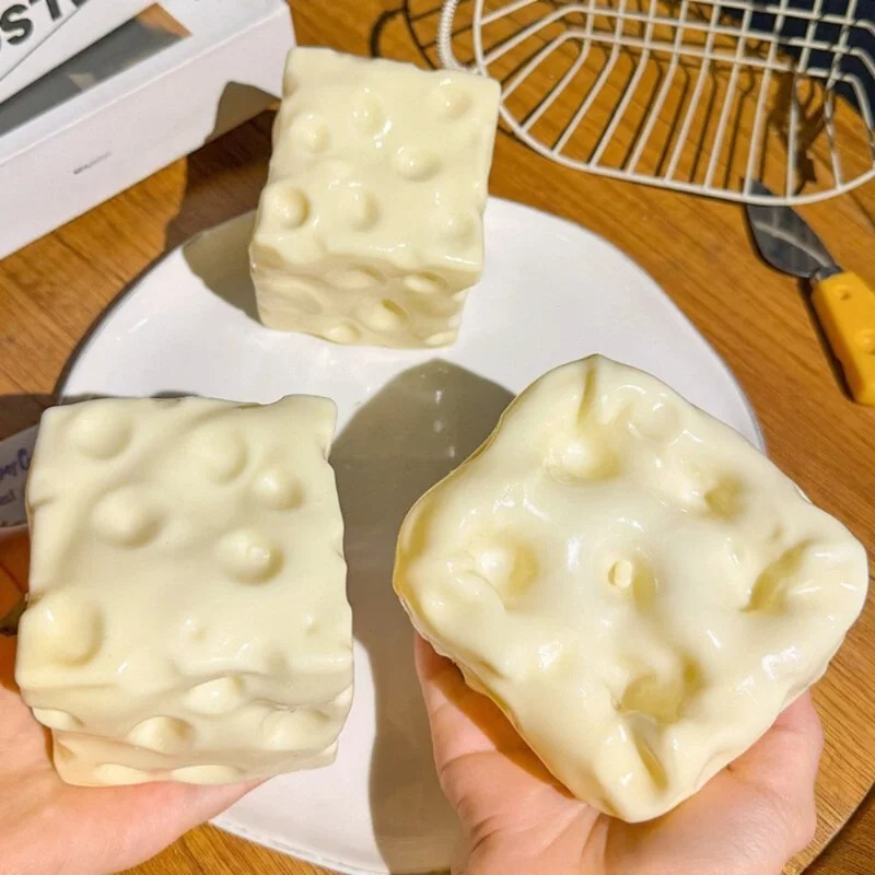 Taba Squishy Cheese Cube Stres - Party Games Game ulasan dan harga