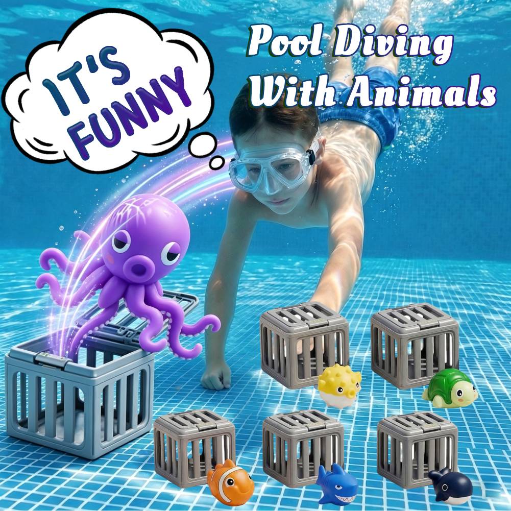 Kids Pool Diving Toys with Fis - Party Games Youth ulasan dan harga