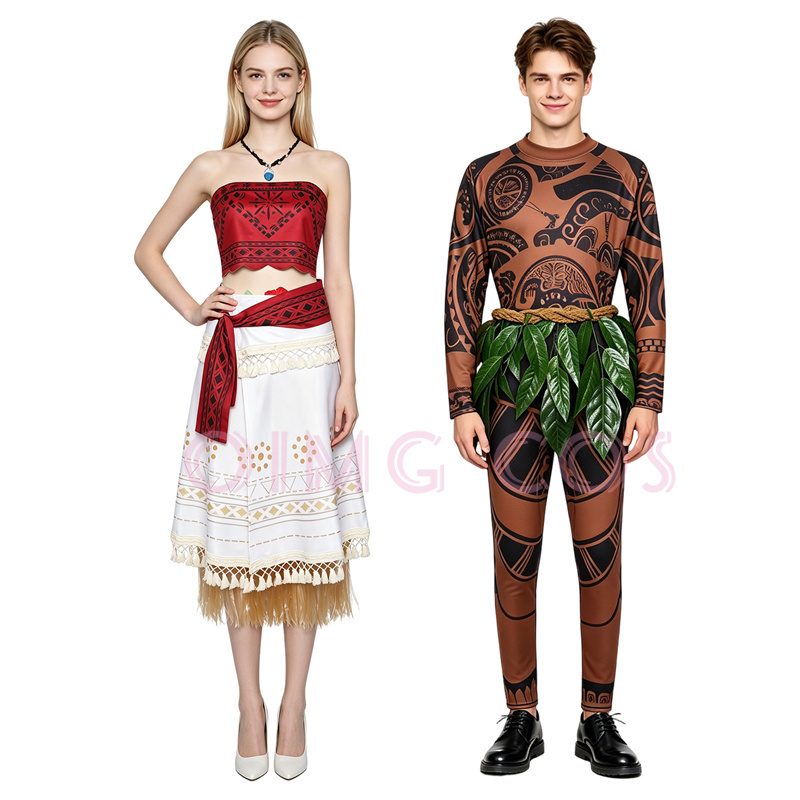 Moanaa Maui‌i Cosplay Costume  - Party Games Groups ulasan dan harga