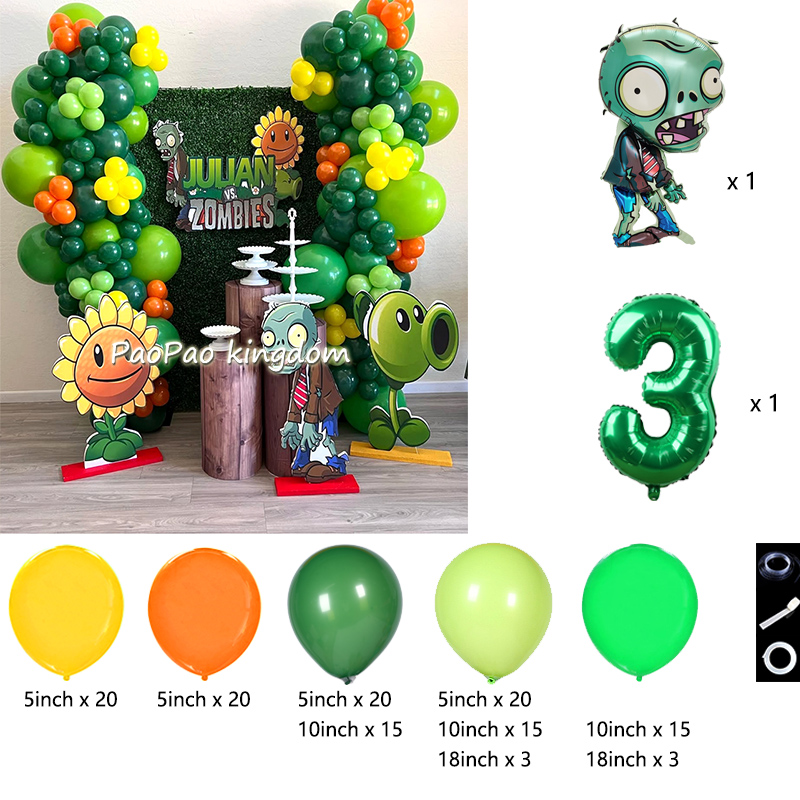 Plants Vs. Z-Zombies Balloons  - Party Games Easter For Kids ulasan dan harga