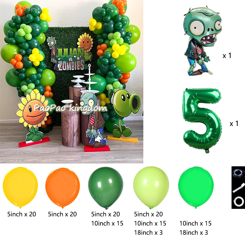 Plants Vs. Z-Zombies Balloons  - Party Games Easter For Kids ulasan dan harga
