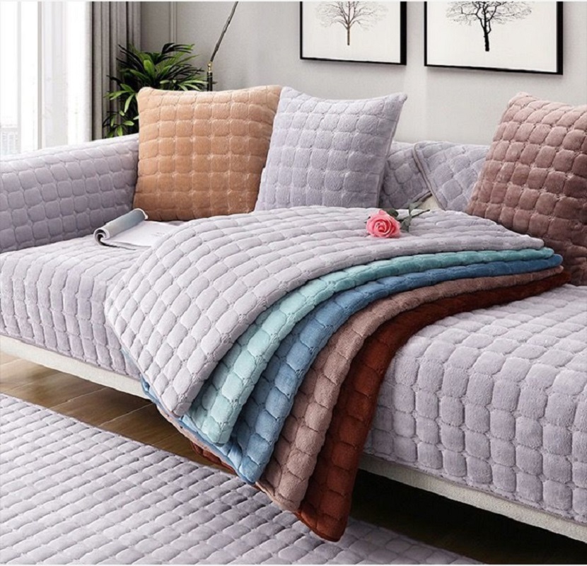 Thickened Flannel Sofa Cushion - Washer Toss Set ulasan dan harga