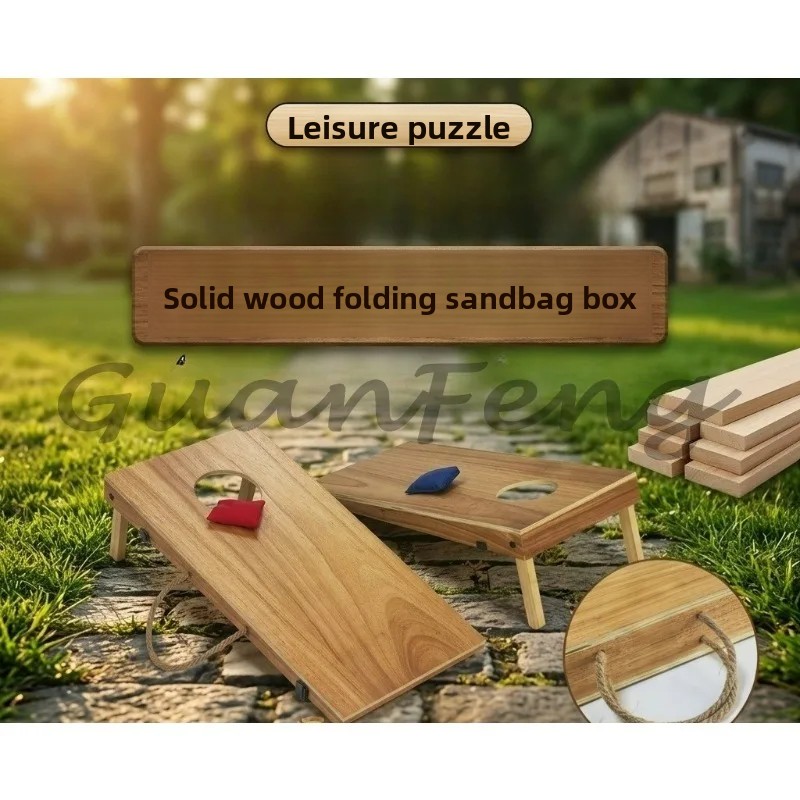 Wooden Foldable Cornhole Set B - Cornhole Board Set ulasan dan harga