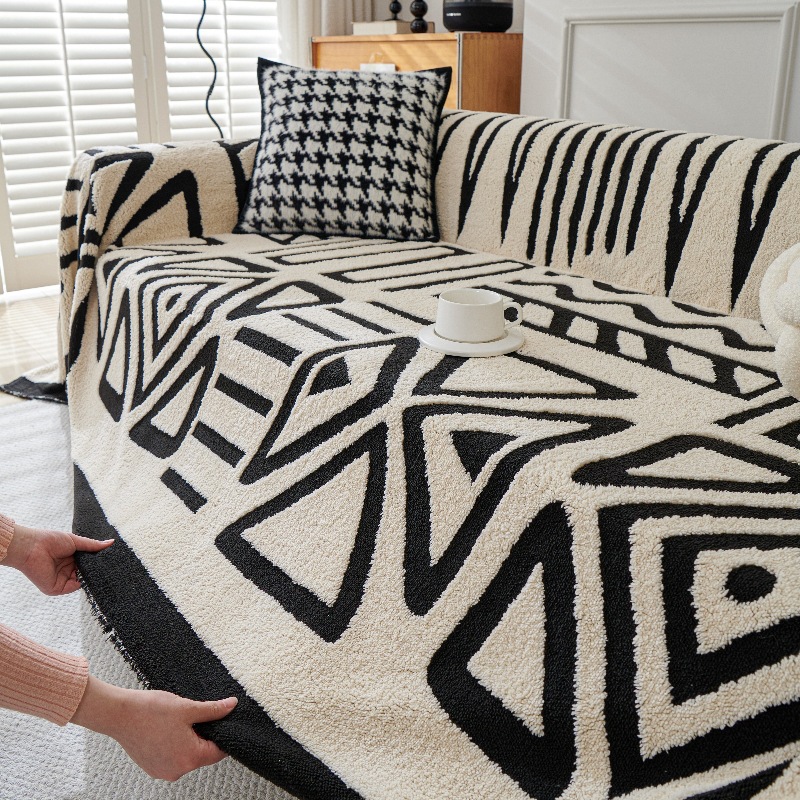 Polar Fleece Plush Sofa Cover  - Washer Toss Set ulasan dan harga
