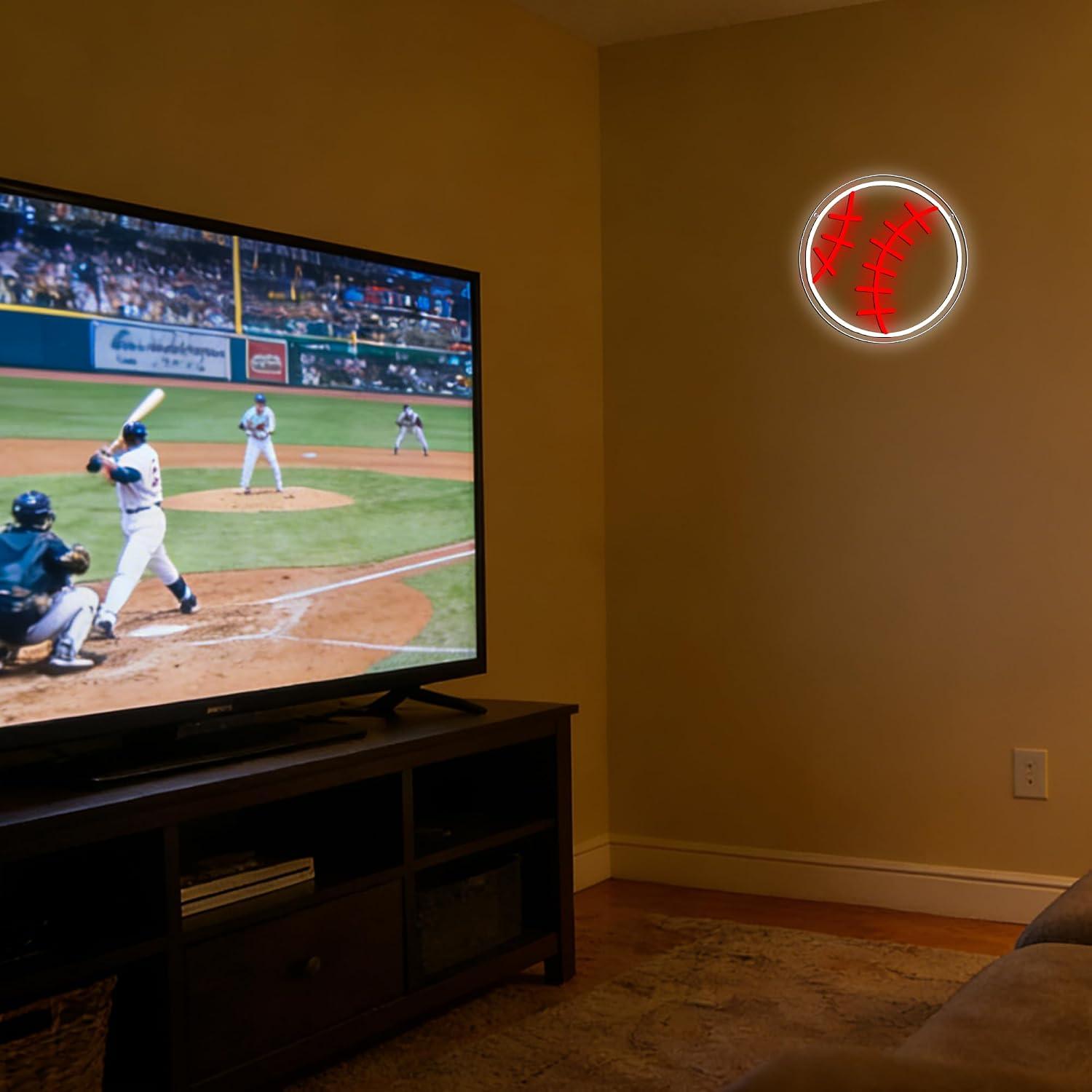 Baseball Neon Sign USB Dimmabl - Party Games College ulasan dan harga