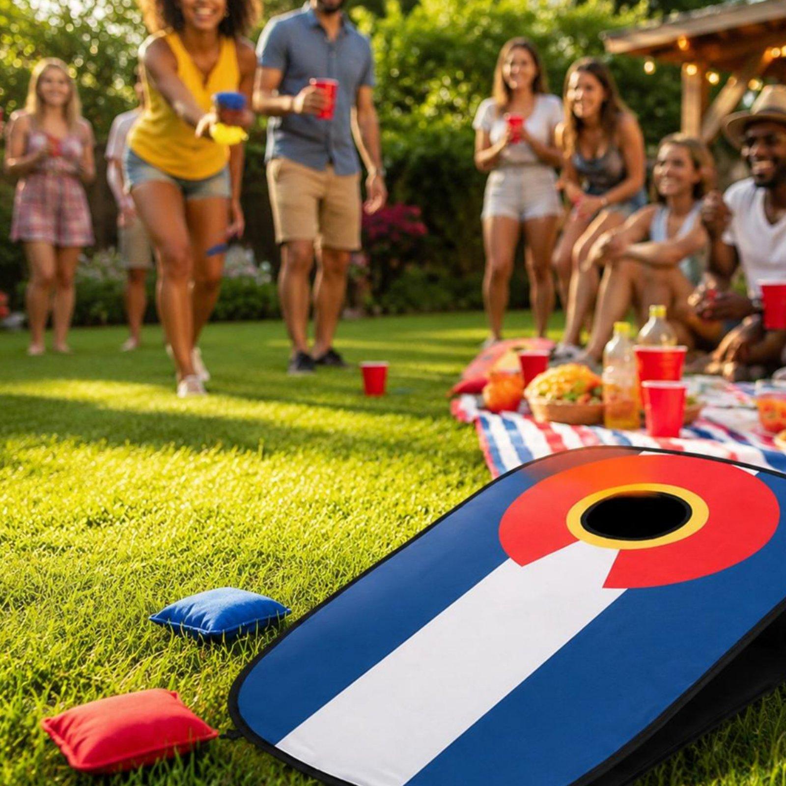 Cornhole Board Set Indoor and  - Cornhole Board Set ulasan dan harga