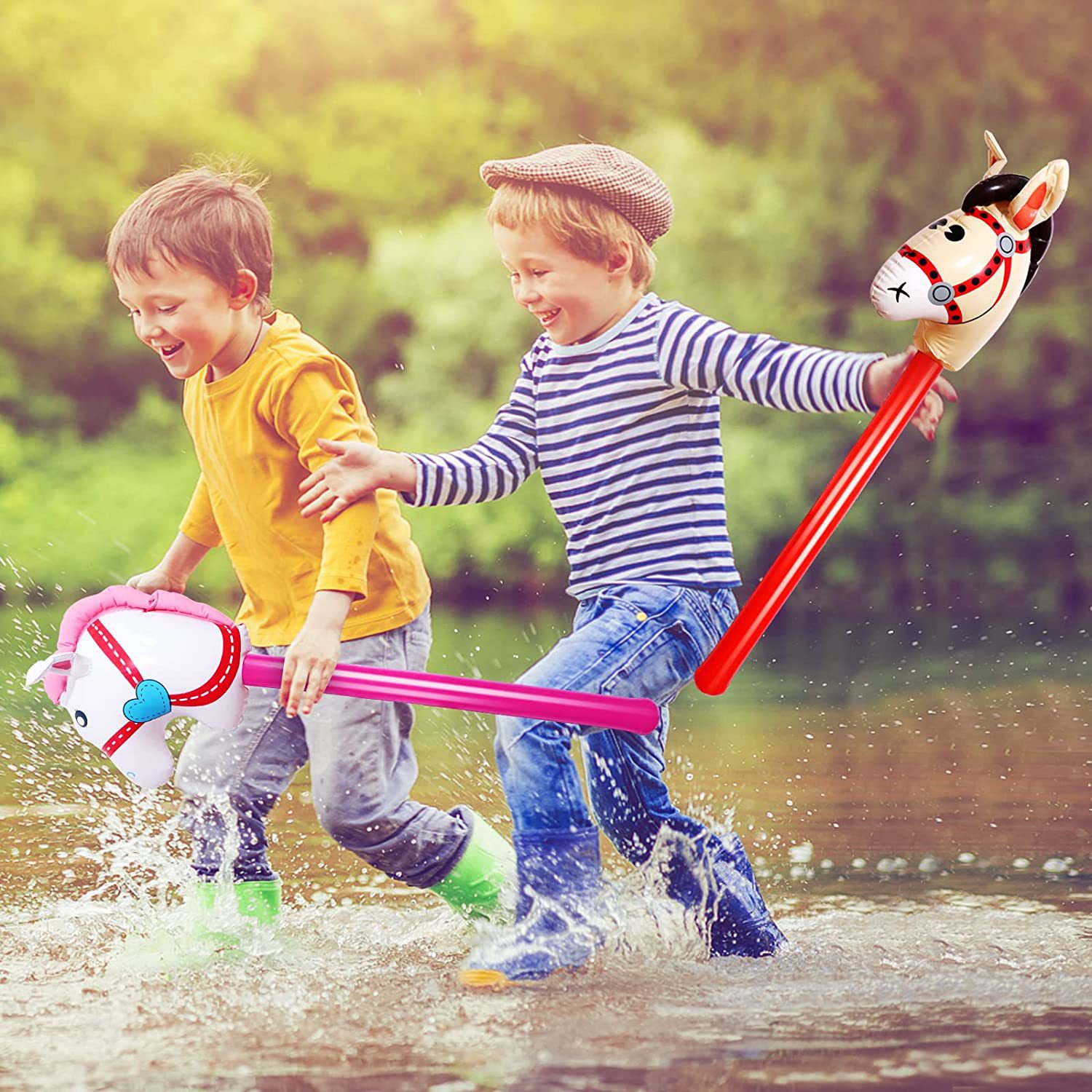 Inflatable Horsehead Stick Uni - Party Games Easter For Kids ulasan dan harga