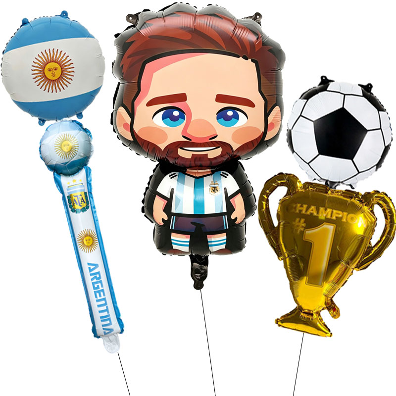 Messi Football Theme Balloon B - Party Games Easter For Kids ulasan dan harga