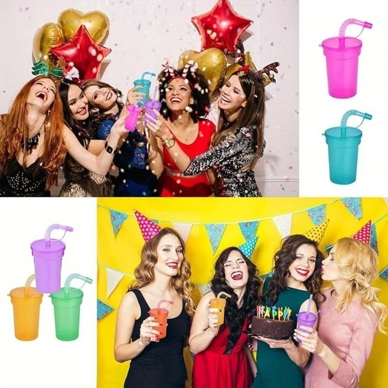 6-18PCS Portable Party Cup wit - Party Games Youth ulasan dan harga
