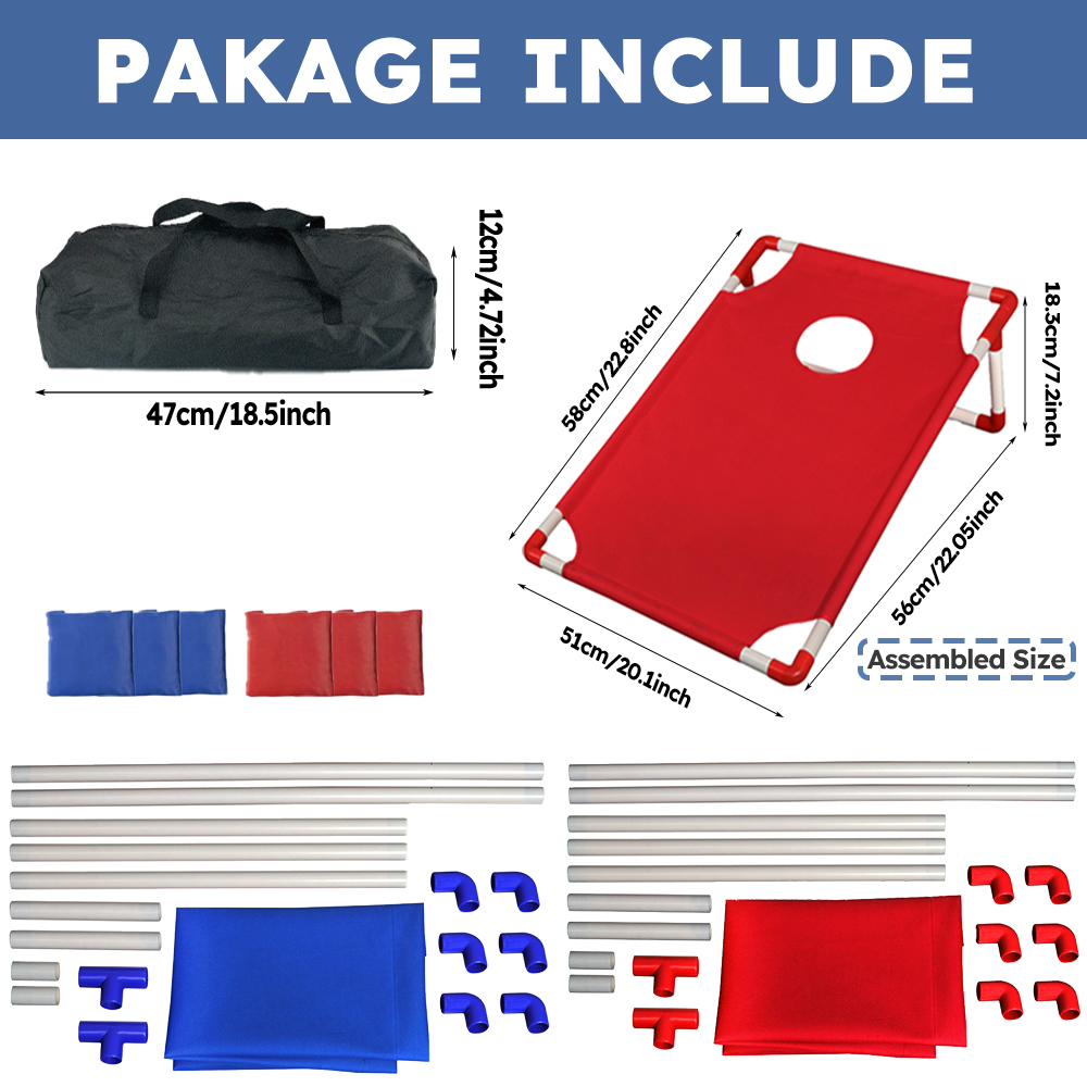 9pcs Scoring Portable Cornhole - Cornhole Board Set ulasan dan harga