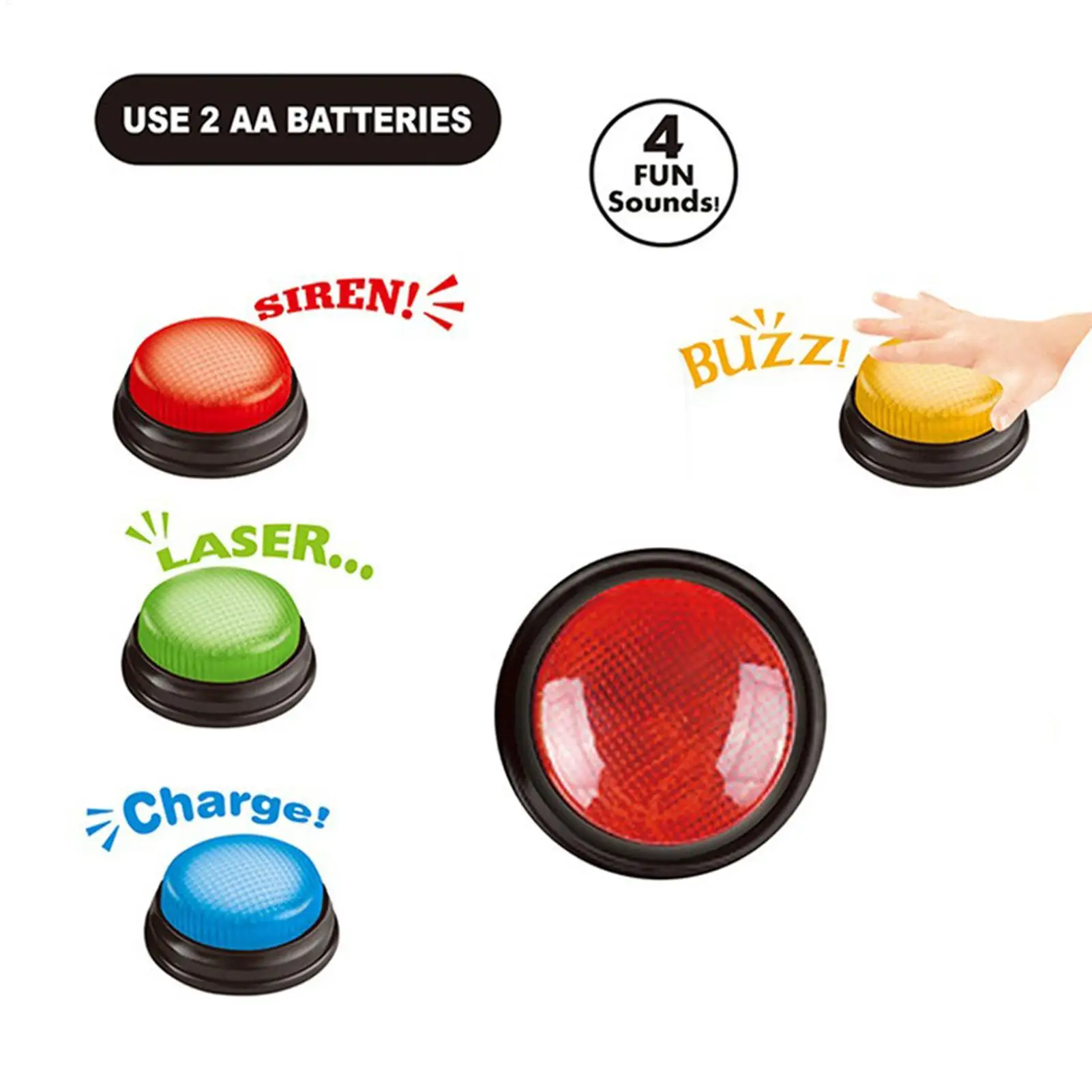 Game Buzzer 4-Piece Quick Answ - Party Games Easter For Kids ulasan dan harga