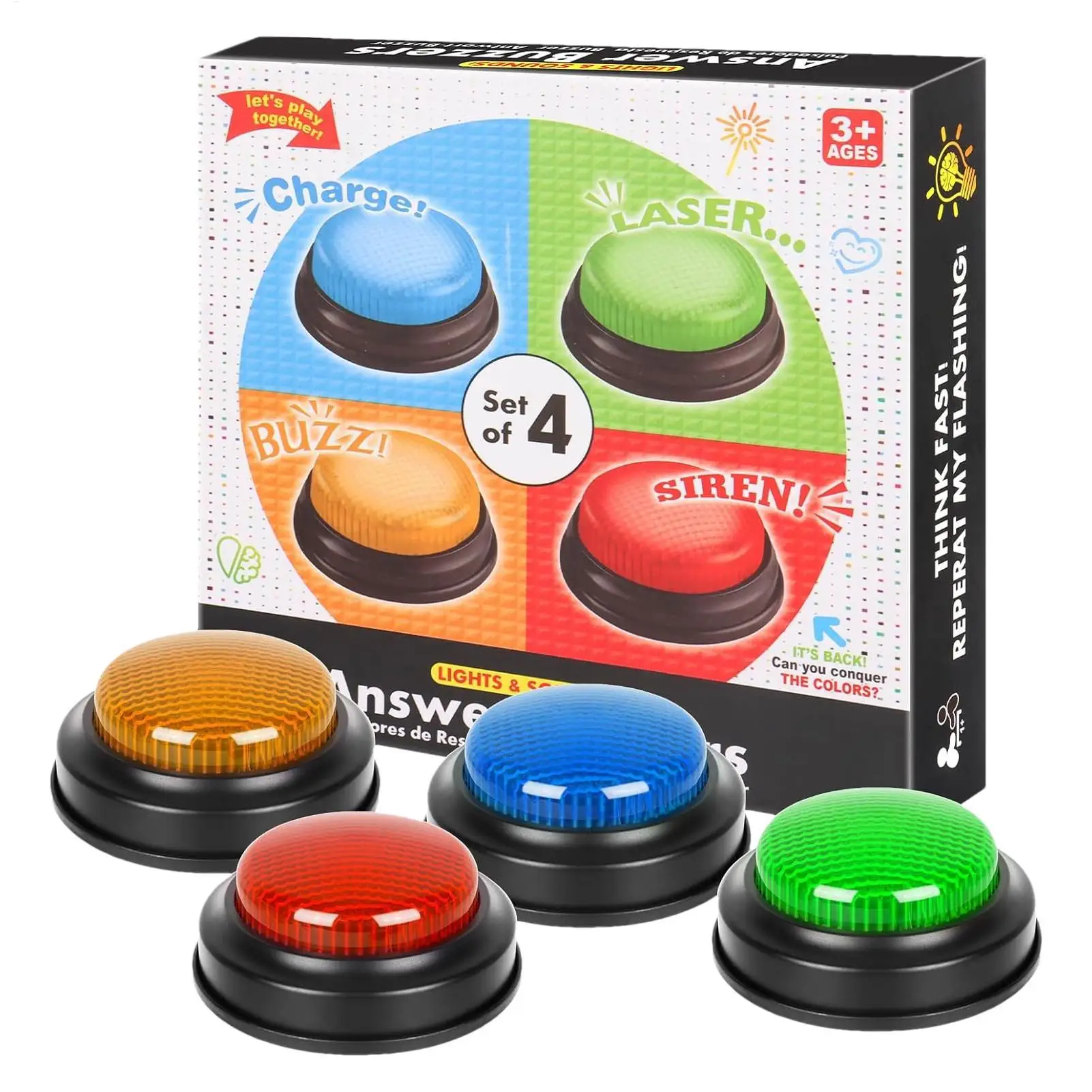 Game Buzzer 4-Piece Quick Answ - Party Games Easter For Kids ulasan dan harga