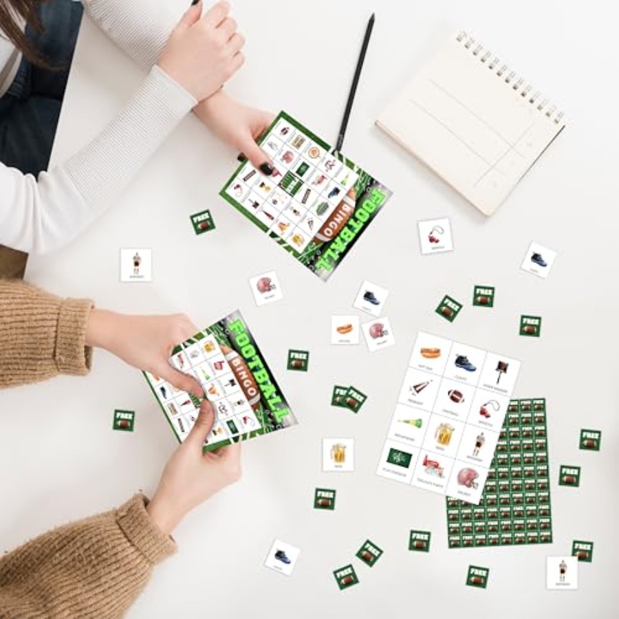 Football Party Bingo Game Card - Party Games For Adults Large Group ulasan dan harga